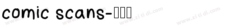 comic scans字体转换